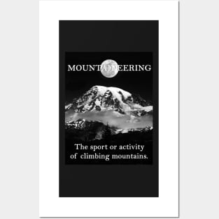 Mountaineering description poster work A Posters and Art